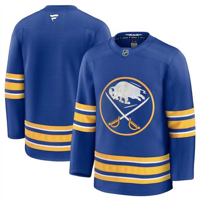 Mens Buffalo Sabres Custom Blue 2024-25 Home Stitched Hockey Jersey